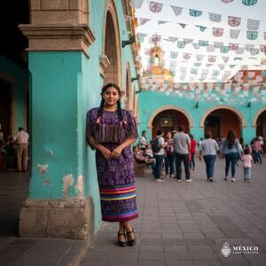 Cape huipil One of a kind 27 X 12 plus 9 in fringe